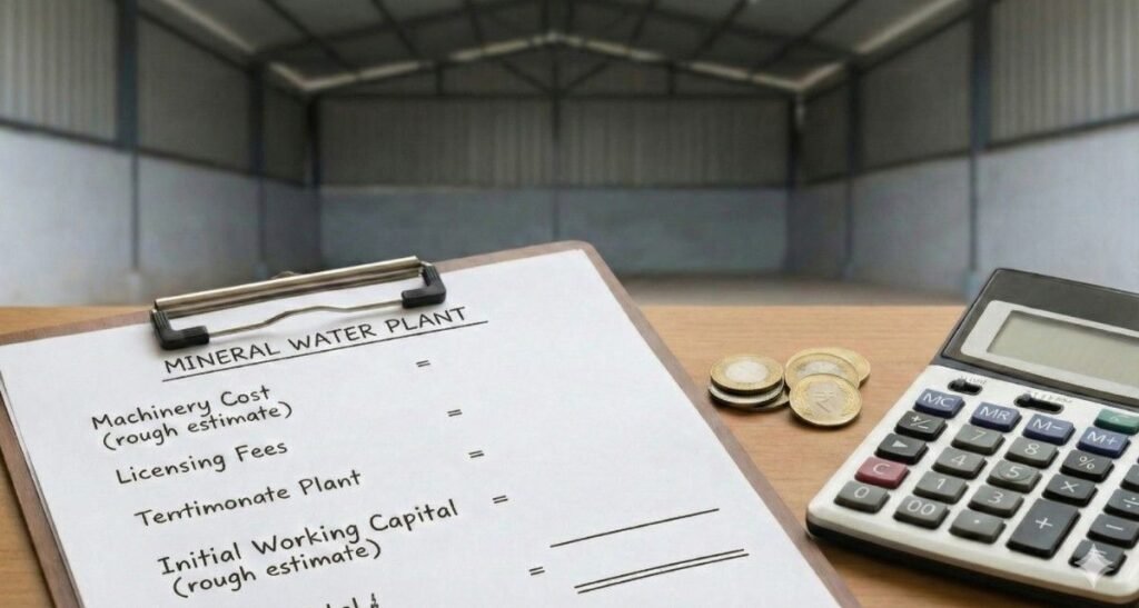 Mineral water treatment plant cost calculation