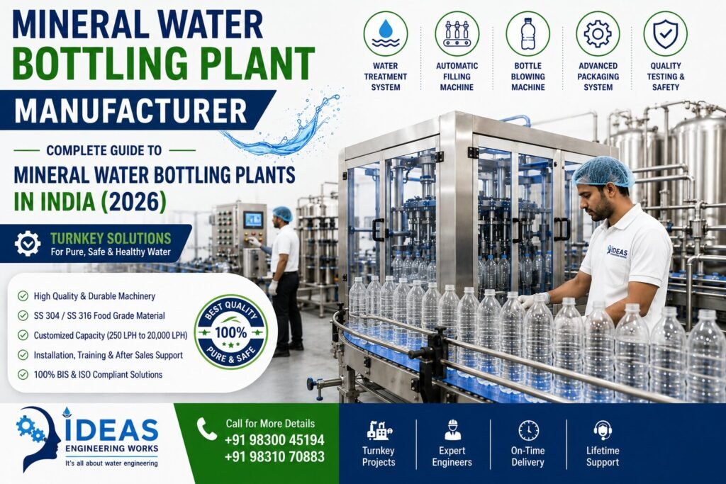 Mineral water bottling plant